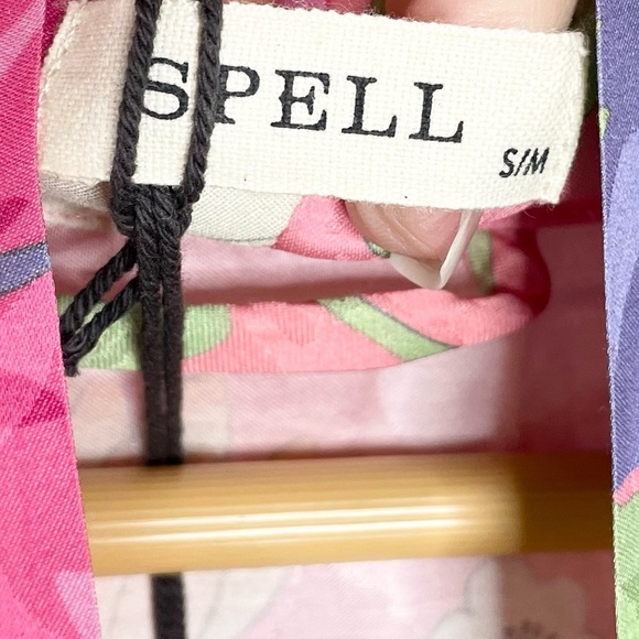 Spell & The Gypsy Carrie Floral Robe In Pink S/M NWT - Picture 8 of 10